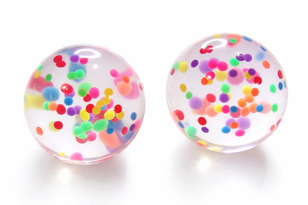 Rainbow Sparkle Confetti Balls