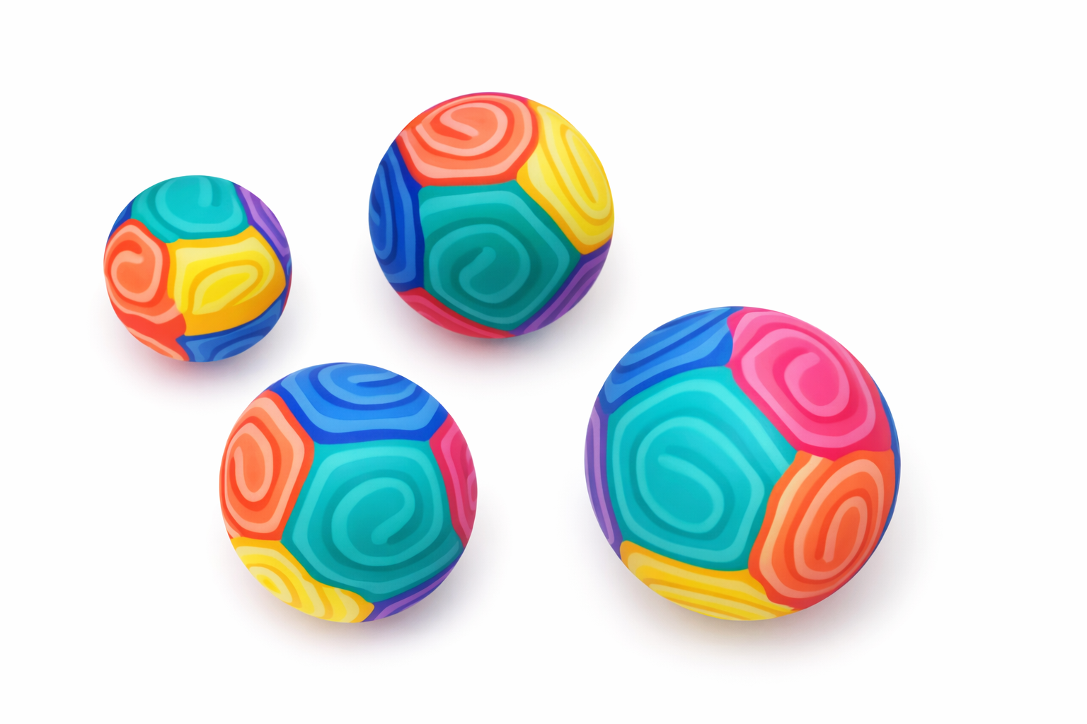 EM Color Stripe Balls